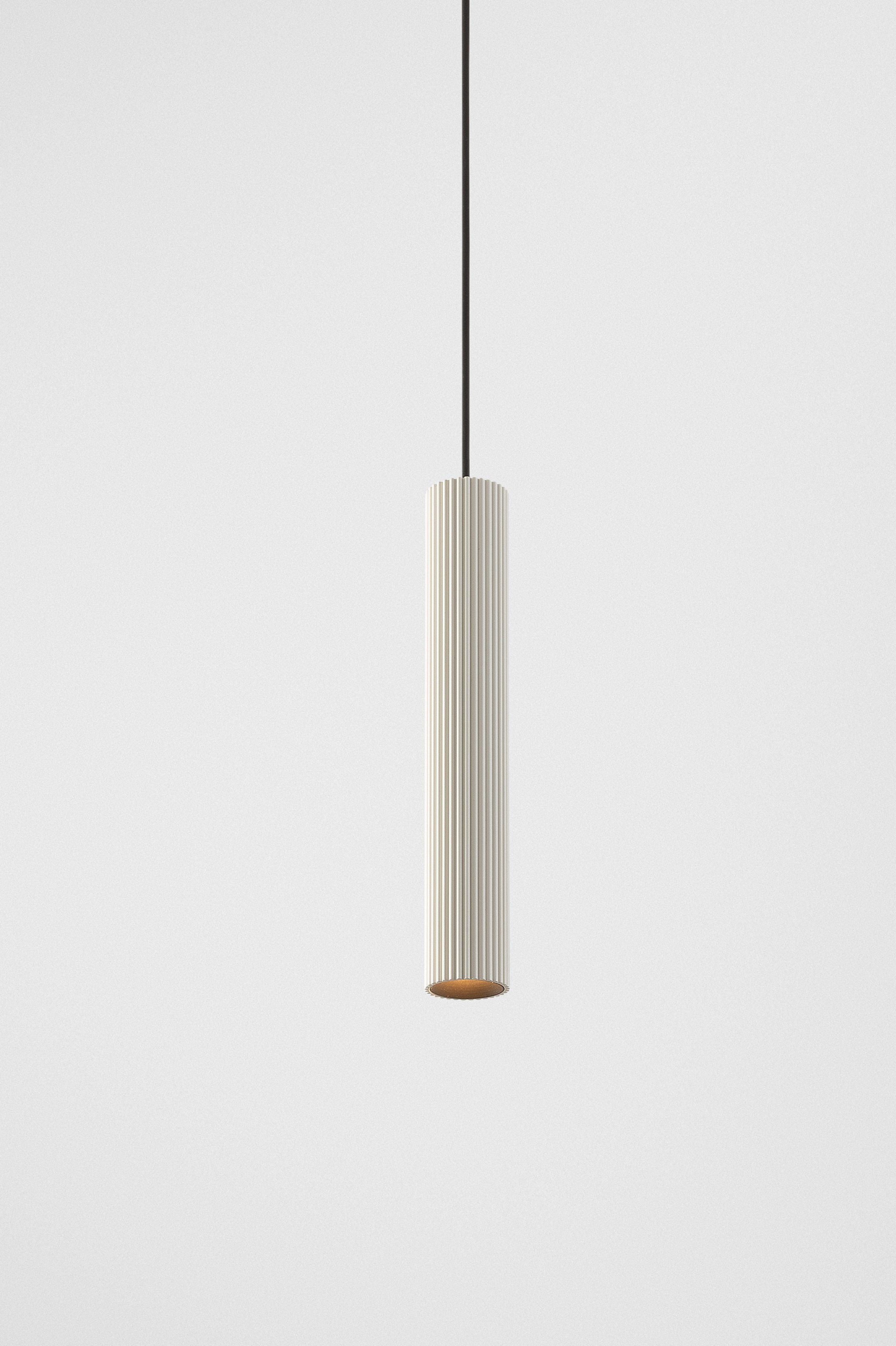 Extruded Stripped minimalist suspended lighting