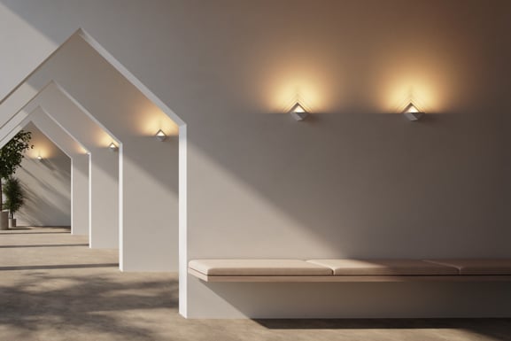 Wall lighting in inspirational setting