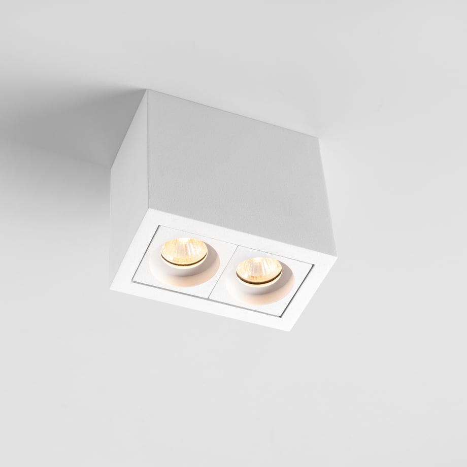 Surface-mounted square ceiling lighting