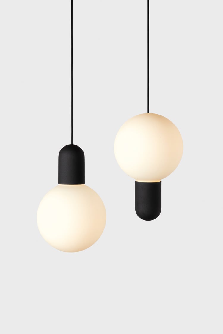 Pendant lighting above table